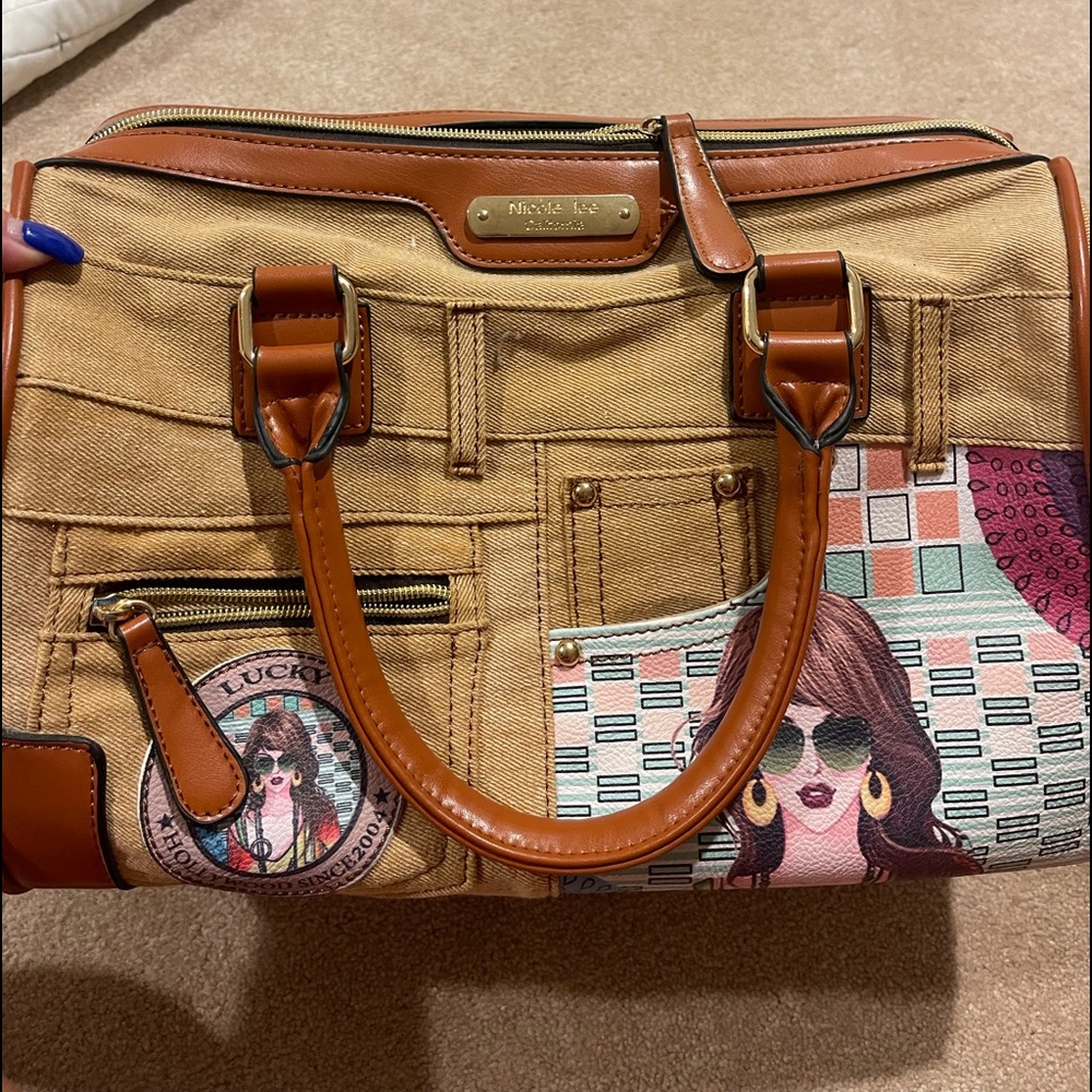 Nicole Lee Denim Vintage Purse